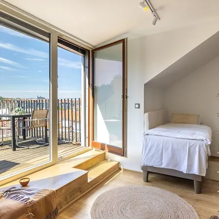 Peaceful Terrace Loft With Ac Near Vysehrad By Easybnb Premium * Prag